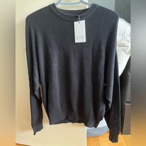 Brunette the Label Ribbed Knit Crew